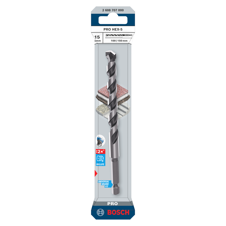 Bosch PRO HEX-5 Bohrer