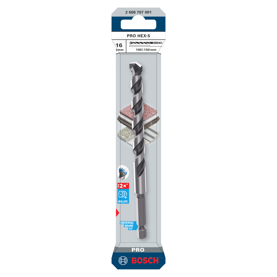 Bosch PRO HEX-5 Bohrer