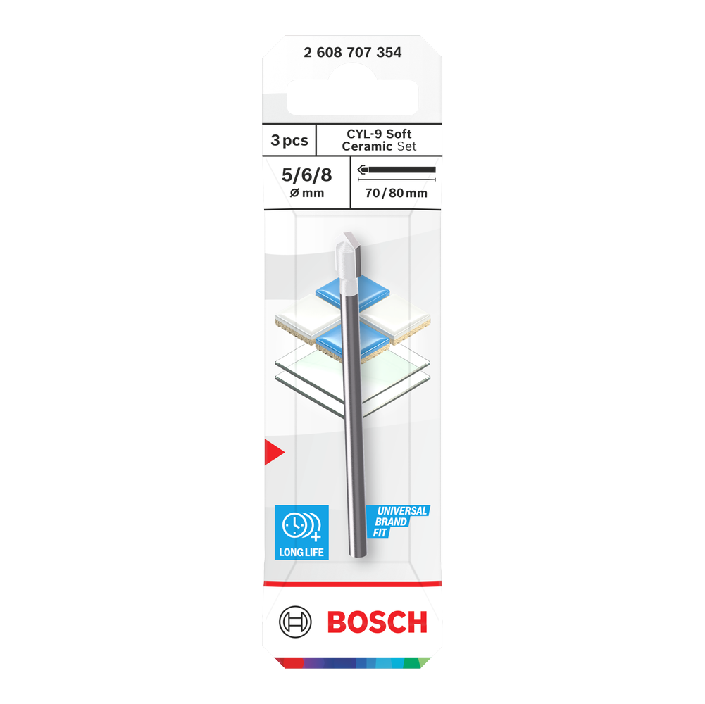 Bosch CYL-9 Soft Ceramic Bohrer-Set