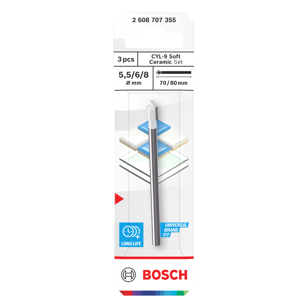 Bosch CYL-9 Soft Ceramic Bohrer-Set