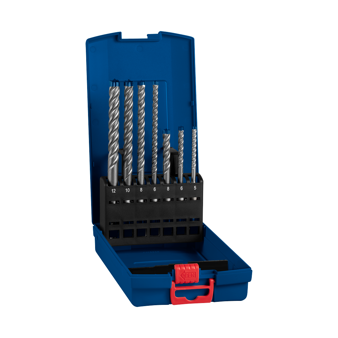 Bosch EXPERT SDS plus-7X Hammerbohrer-Set, 5x50x115/6x50x115/6x100x165/8x50x115/8x100x165/10x100x165/12x100x165 mm, 7-tlg.