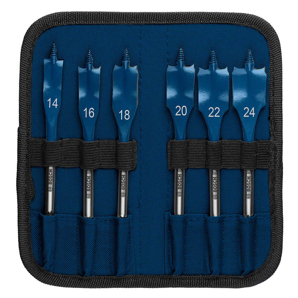 Bosch EXPERT Self Cut Speed Flachfräsbohrer, Set, 14-24mm, 6-tlg.