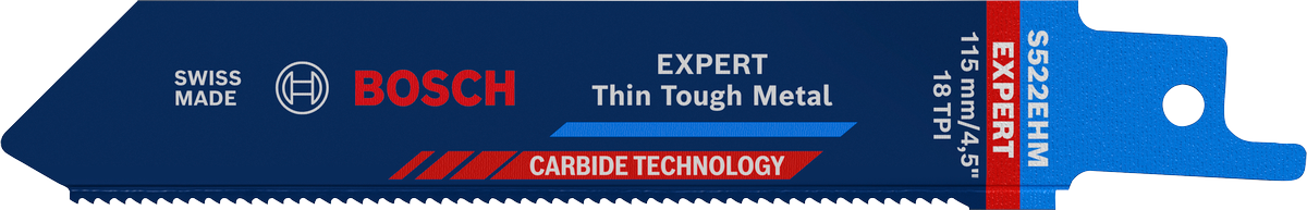 Bosch EXPERT S522EHM Thin Tough Metal Säbelsägeblatt