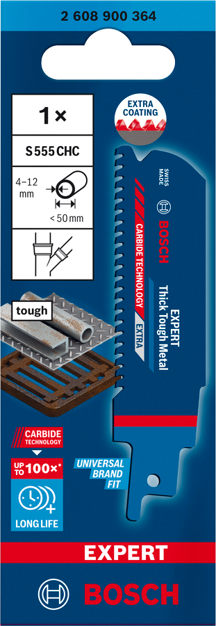 Bosch EXPERT S555CHC Thick Tough Metal Säbelsägeblatt
