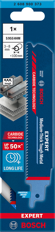 Bosch EXPERT S955HHM Medium-Thick Tough Metal Säbelsägeblatt