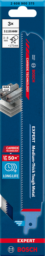 Bosch EXPERT S1155HHM Medium-Thick Tough Metal Säbelsägeblatt