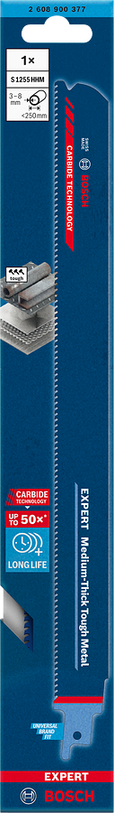 Bosch EXPERT S1255HHM Medium-Thick Tough Metal Säbelsägeblatt