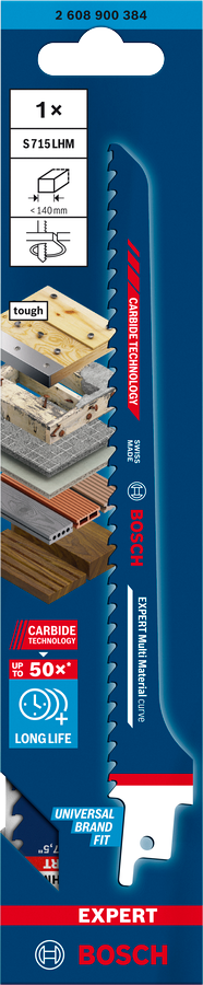 Bosch EXPERT Multi Material curve S 715 LHM Säbelsägeblatt