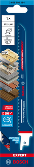 Bosch EXPERT Multi Material curve S 715 LHM Säbelsägeblatt