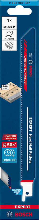 Bosch EXPERT S1122CHM Hard Nail Pallets Säbelsägeblatt