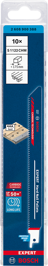 Bosch EXPERT S1122CHM Hard Nail Pallets Säbelsägeblatt
