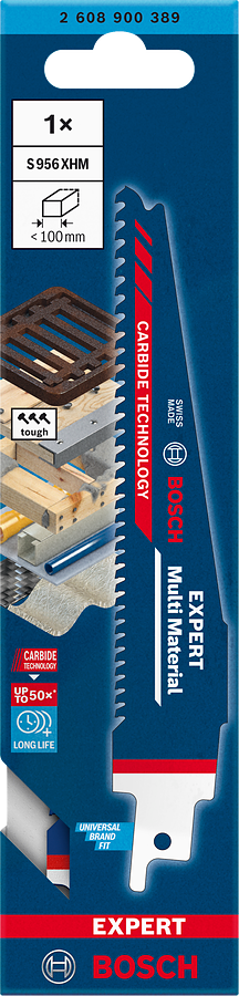 Bosch EXPERT 956XHM Multi Material Säbelsägeblatt
