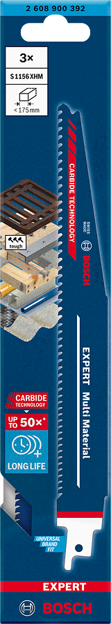 Bosch EXPERT S1156XHM Multi Material Säbelsägeblatt