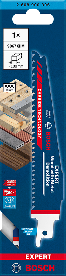 Bosch EXPERT S967XHM Wood with Metal Demolition Säbelsägeblatt