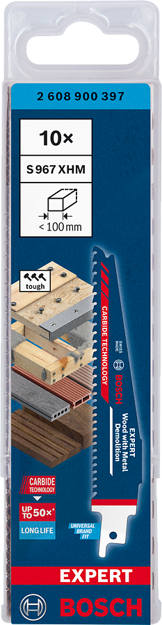 Bosch EXPERT S967XHM Wood with Metal Demolition Säbelsägeblatt