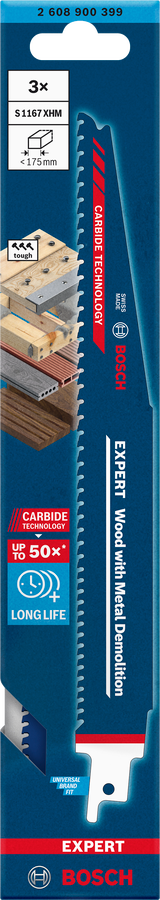 Bosch EXPERT S1167XHM Wood with Metal Demolition Säbelsägeblatt