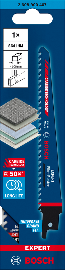 Bosch EXPERT S641HM Fiber Plaster Säbelsägeblatt