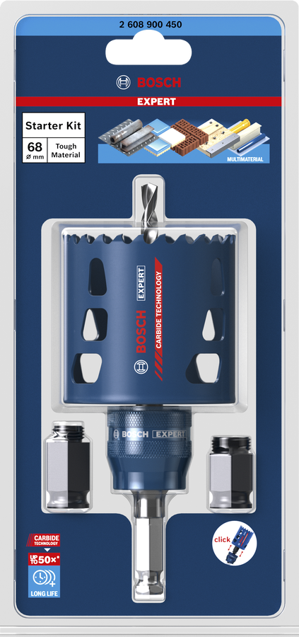 Bosch EXPERT Multi Material Lochsägen Starter-Set, 51x60 mm