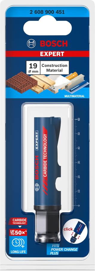 Bosch EXPERT Construction Material Lochsäge, 19x60 mm