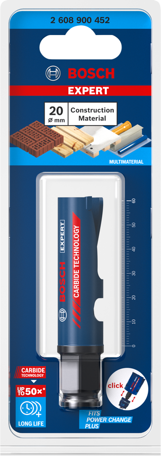 Bosch EXPERT Construction Material Lochsäge, 19x60 mm