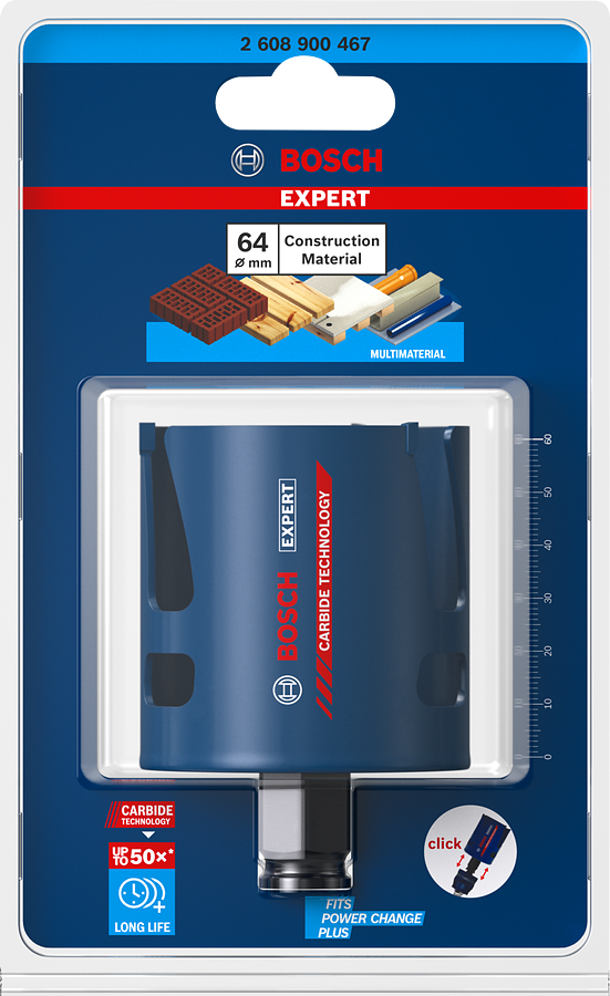 Bosch EXPERT Construction Material Lochsäge, 19x60 mm