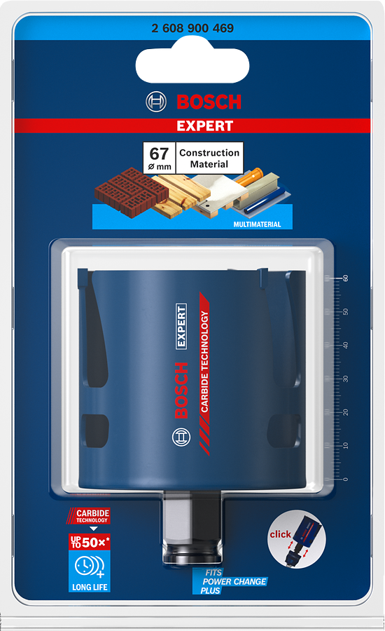 Bosch EXPERT Construction Material Lochsäge, 19x60 mm