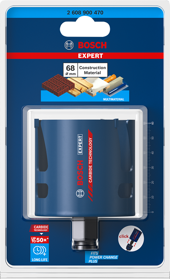 Bosch EXPERT Construction Material Lochsäge, 19x60 mm