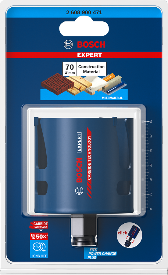 Bosch EXPERT Construction Material Lochsäge, 19x60 mm