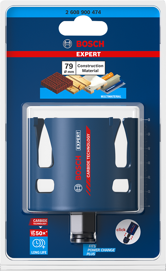 Bosch EXPERT Construction Material Lochsäge, 19x60 mm
