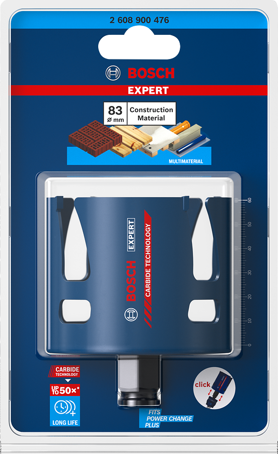 Bosch EXPERT Construction Material Lochsäge, 19x60 mm