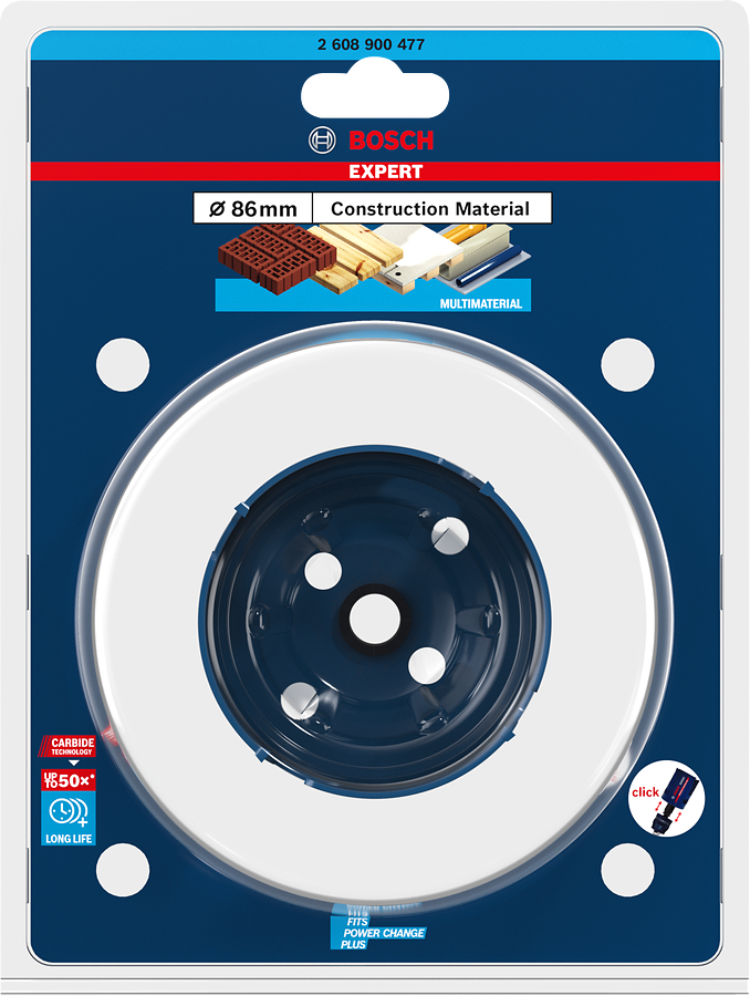Bosch EXPERT Construction Material Lochsäge, 19x60 mm