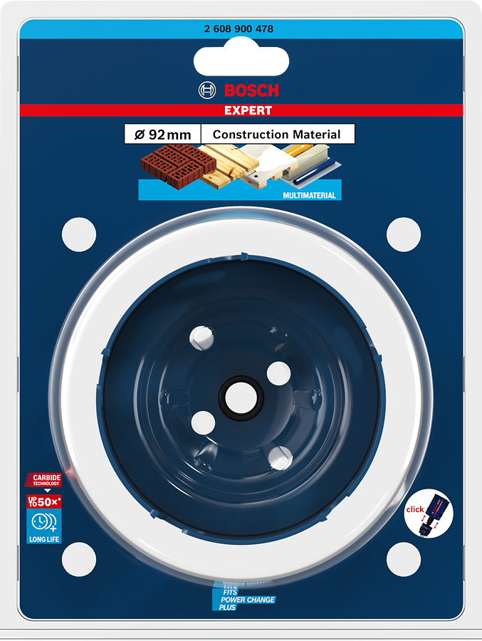 Bosch EXPERT Construction Material Lochsäge, 19x60 mm