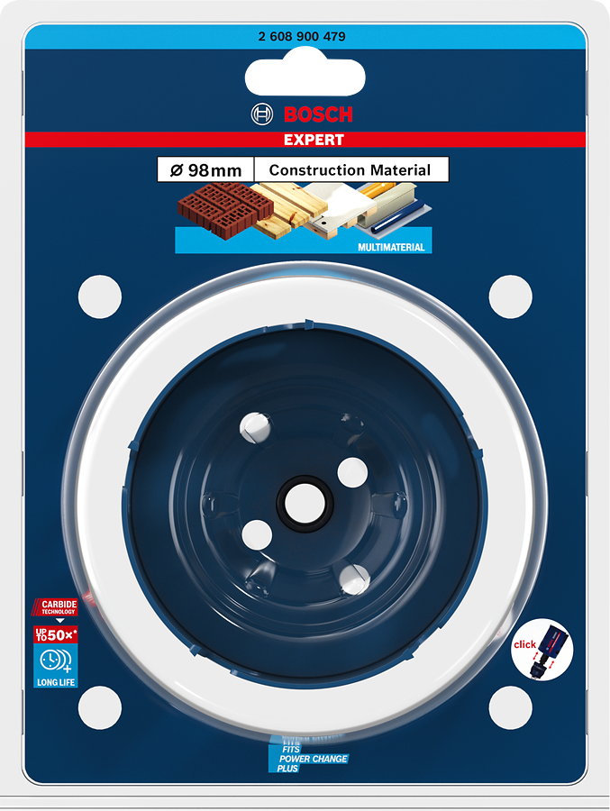 Bosch EXPERT Construction Material Lochsäge, 19x60 mm