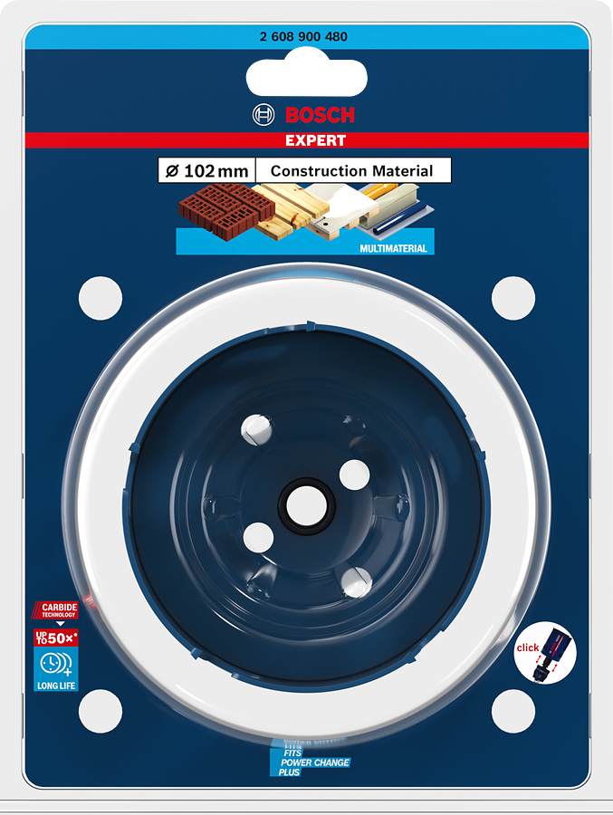 Bosch EXPERT Construction Material Lochsäge, 19x60 mm
