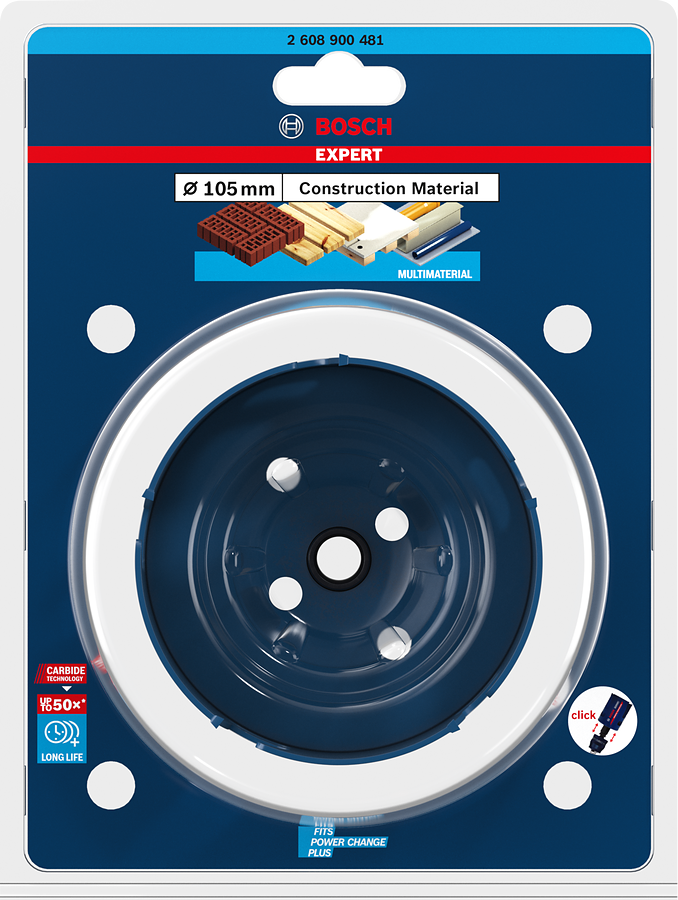 Bosch EXPERT Construction Material Lochsäge, 19x60 mm