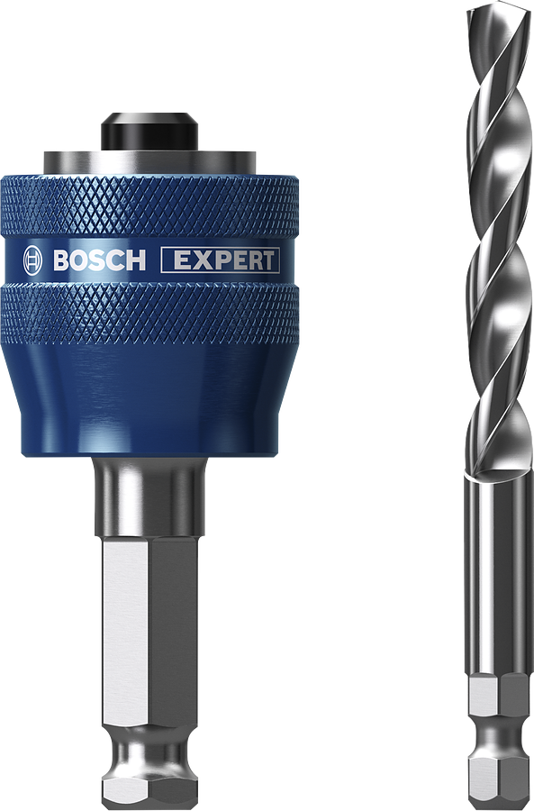Bosch EXPERT Power Change Plus Aufsteckhalter für das Lochsägensystem, 11 mm, HSS-G Bohrer, 7,15x105 mm, 2-tlg.