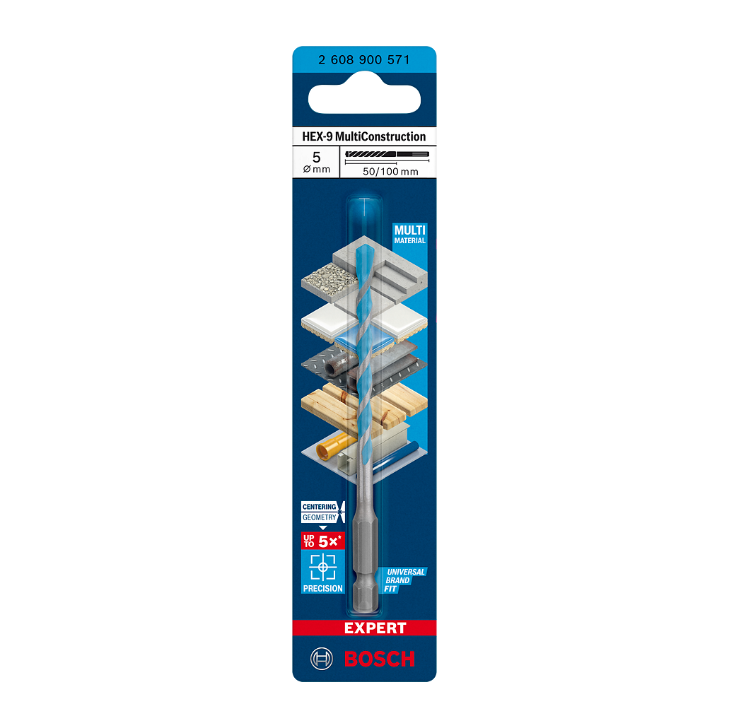 Bosch EXPERT HEX-9 Multi Construction Bohrer, 3x45x90 mm