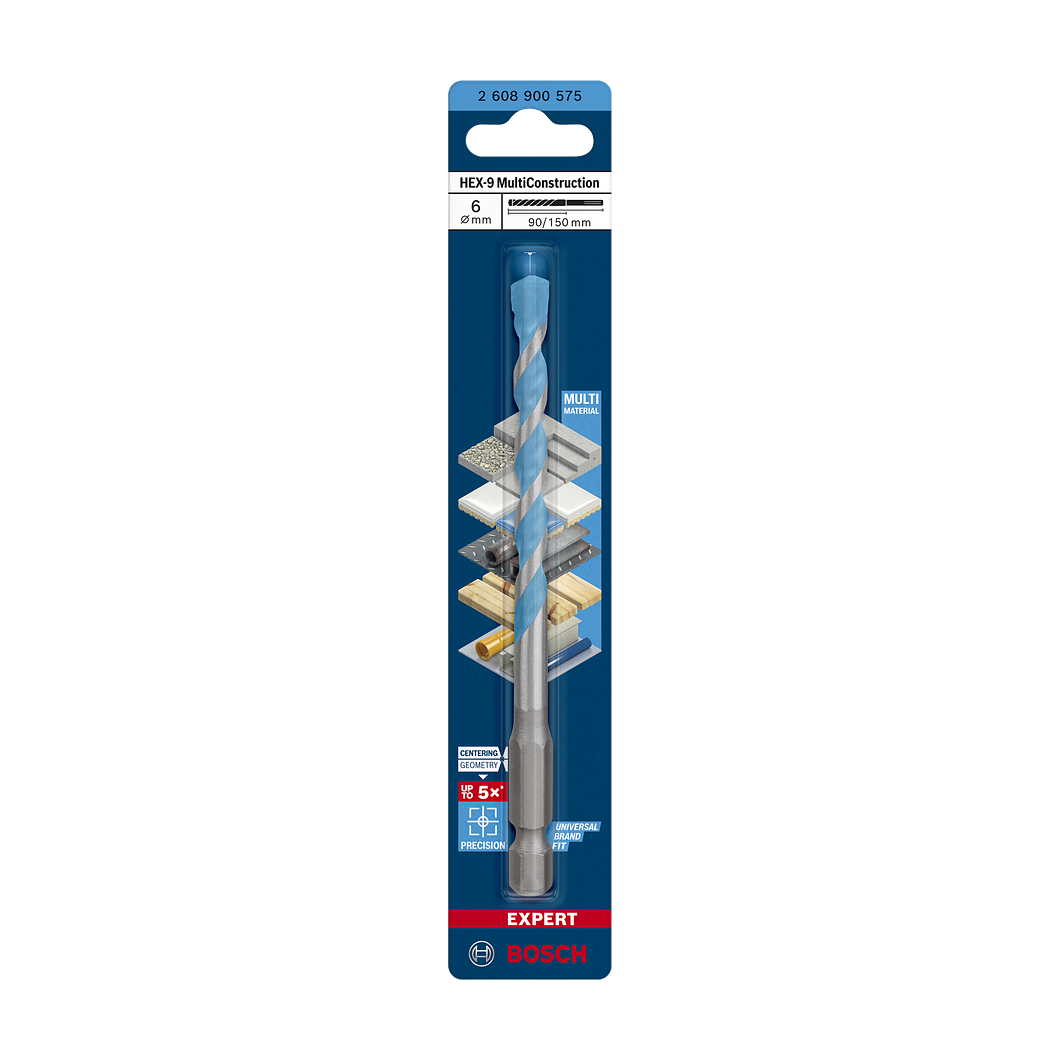 Bosch EXPERT HEX-9 Multi Construction Bohrer, 3x45x90 mm