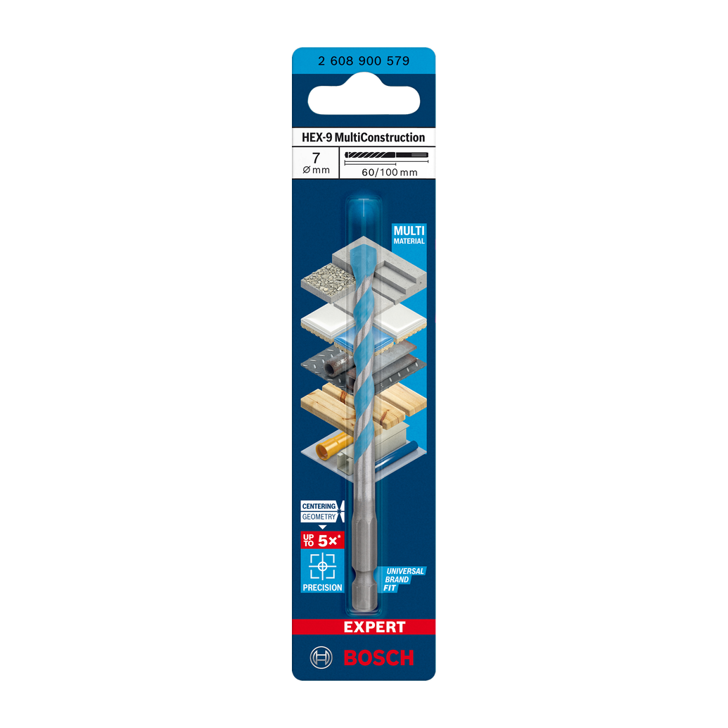 Bosch EXPERT HEX-9 Multi Construction Bohrer, 3x45x90 mm