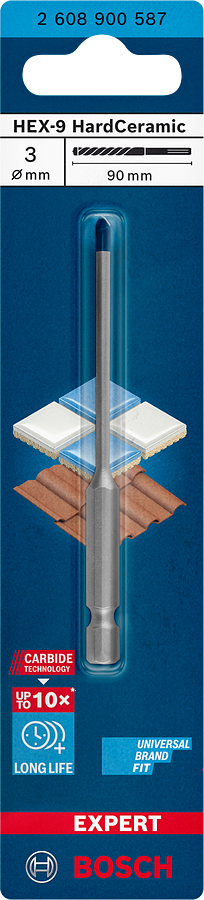 Bosch EXPERT HEX-9 Hard Ceramic Bohrer