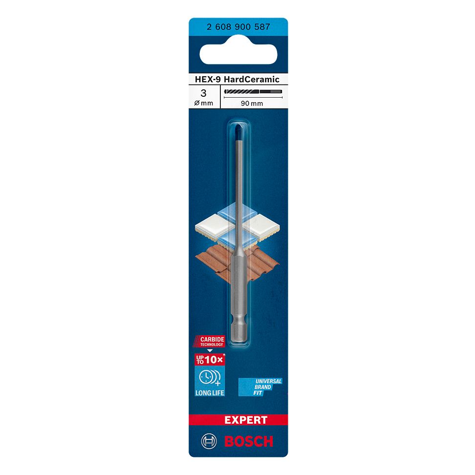 Bosch EXPERT HEX-9 Hard Ceramic Bohrer