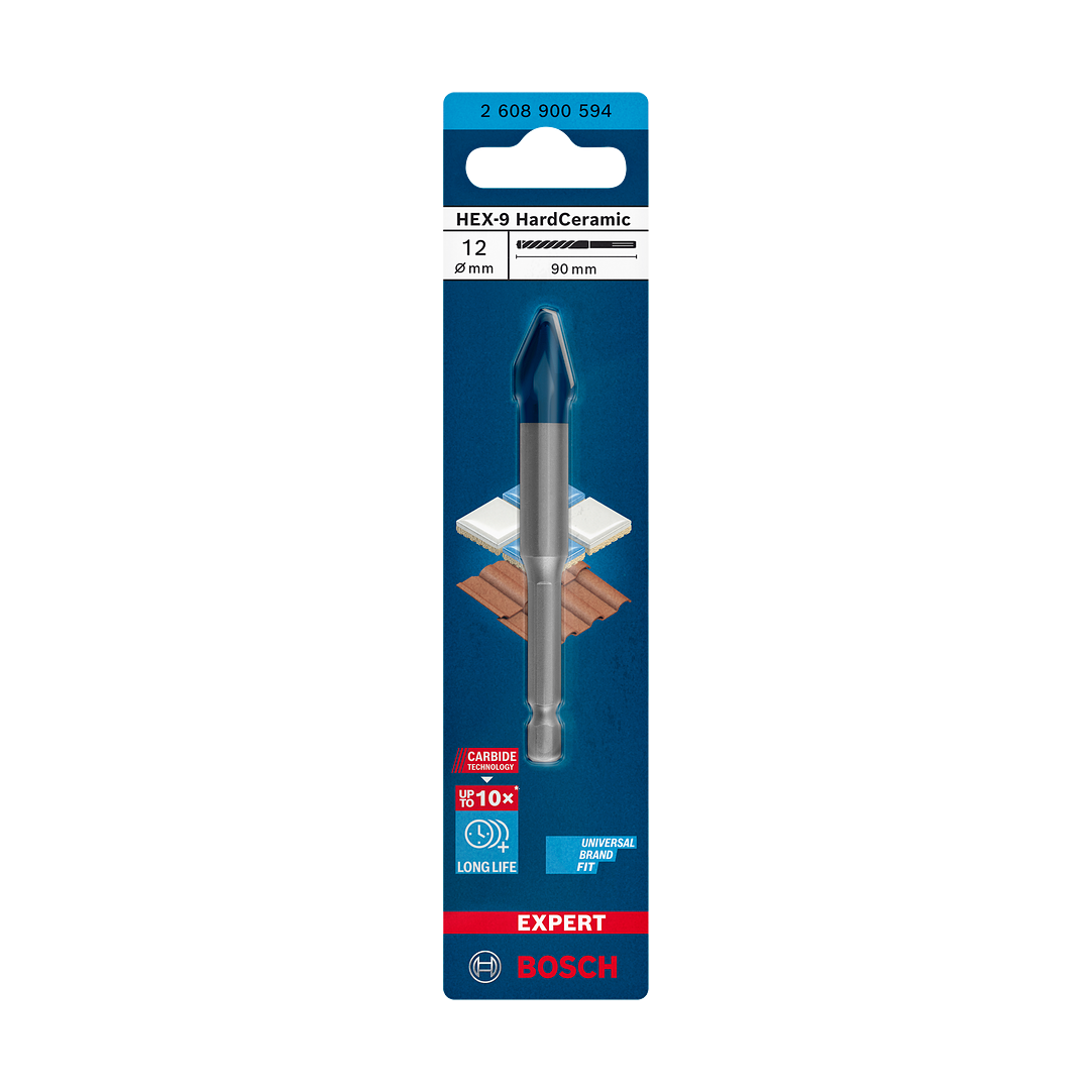 Bosch EXPERT HEX-9 Hard Ceramic Bohrer, 12x90 mm