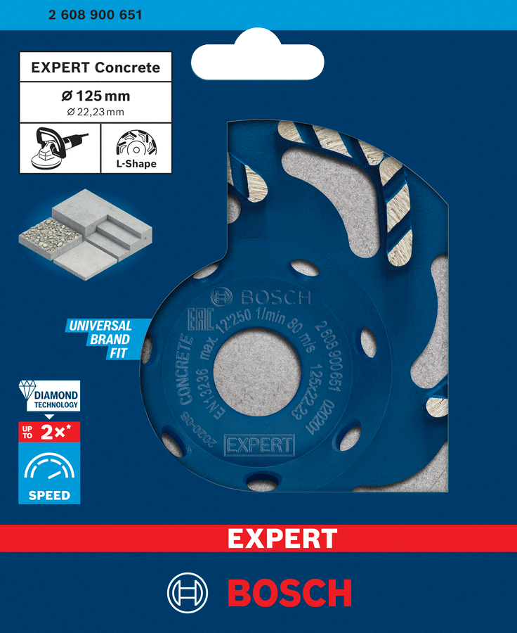 Bosch EXPERT Concrete Topfscheibe, 150x22,23x4,5 mm