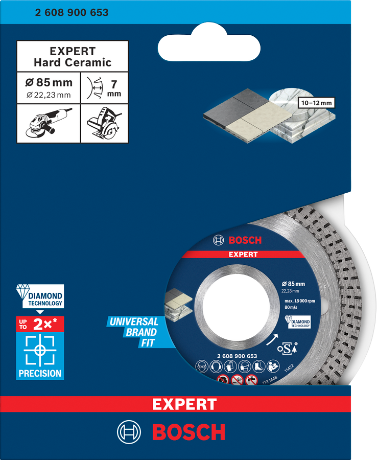 Bosch EXPERT Hard Ceramic Diamanttrennscheibe, 85x22,23 mm