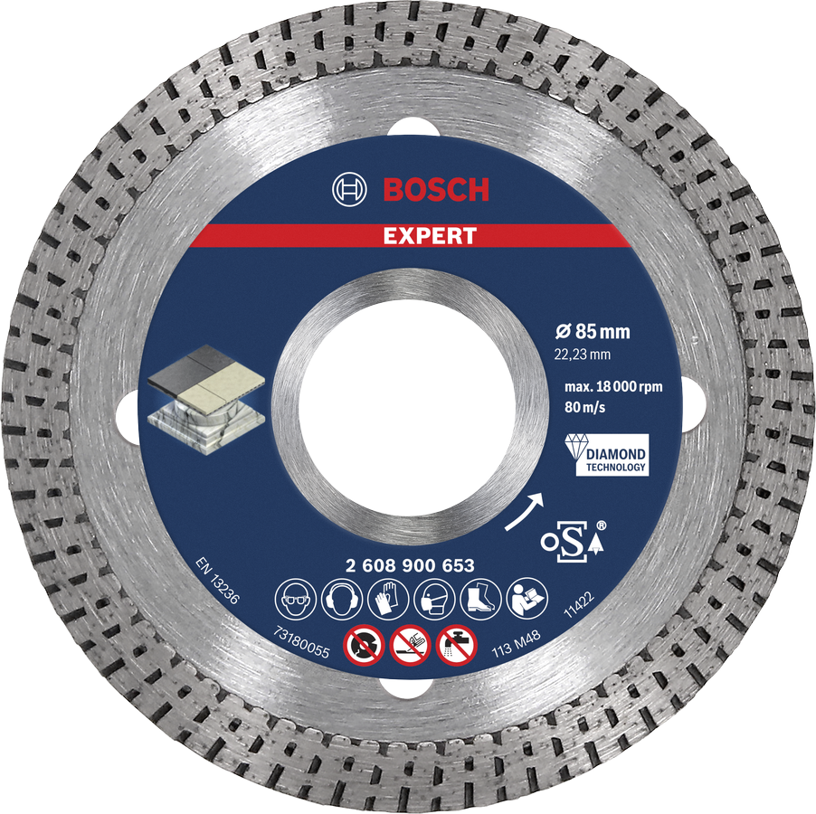 Bosch EXPERT Hard Ceramic Diamanttrennscheibe, 85x22,23 mm