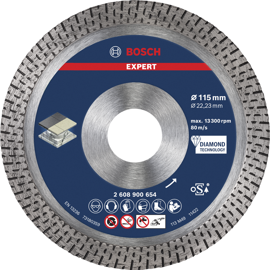 Bosch EXPERT Hard Ceramic Diamanttrennscheibe, 85x22,23 mm