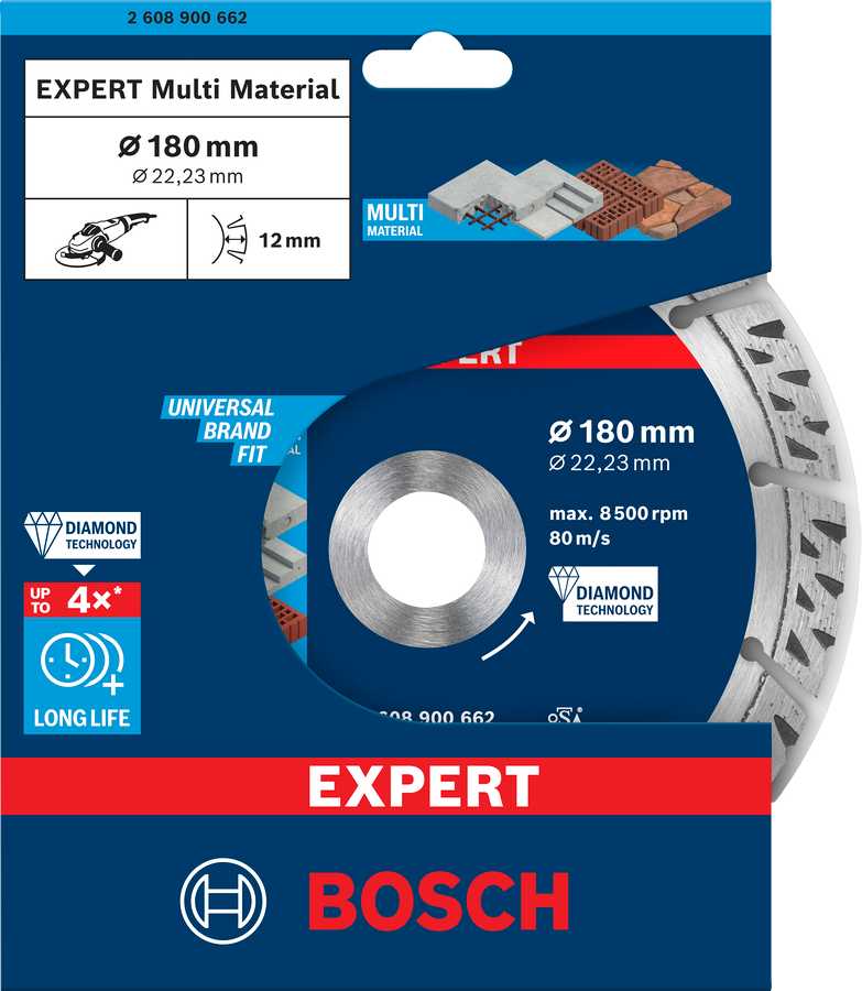 Bosch EXPERT Multi Material Diamanttrennscheibe, 150x22,23 mm
