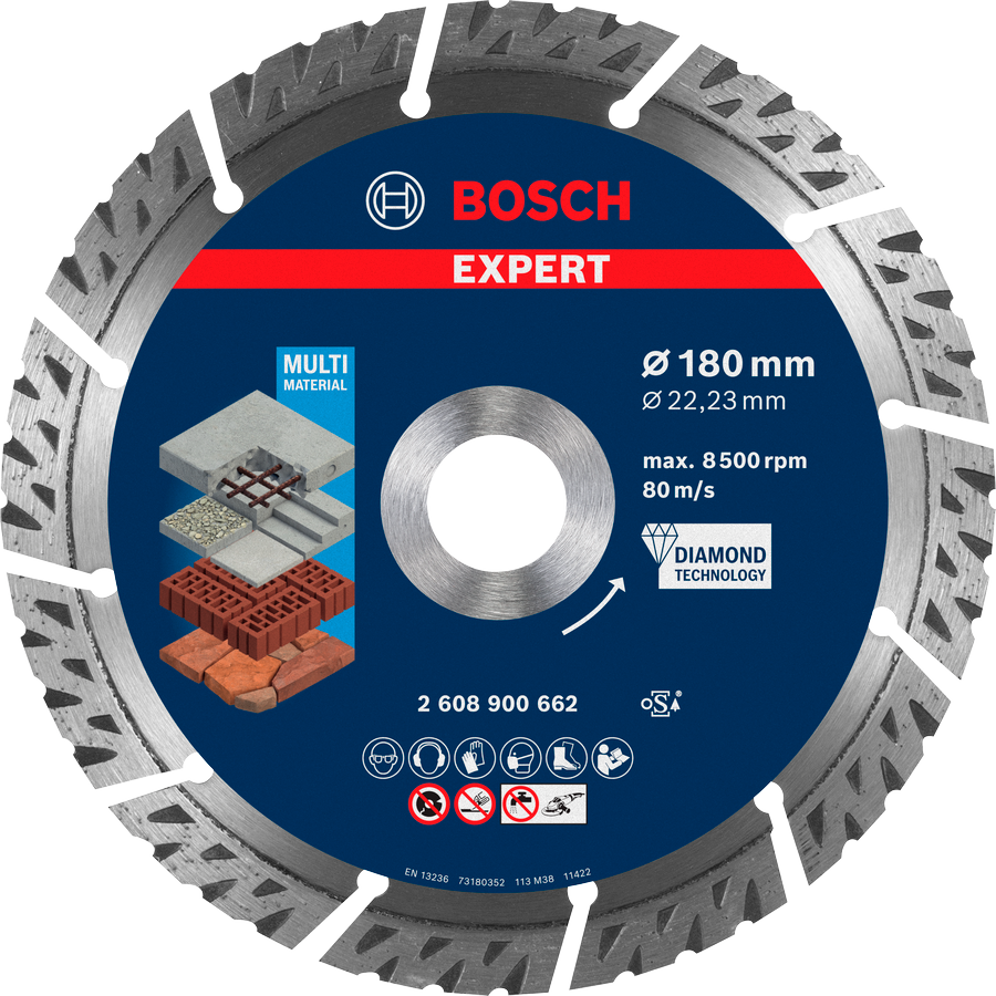 Bosch EXPERT Multi Material Diamanttrennscheibe, 150x22,23 mm
