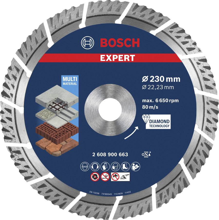 Bosch EXPERT Multi Material Diamanttrennscheibe, 150x22,23 mm