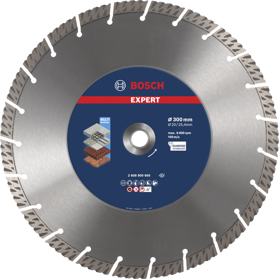 Bosch EXPERT Multi Material Diamanttrennscheibe, 300x20/25,40 mm
